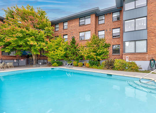 Blue Cool Swimming Pool at Lock Vista, Seattle