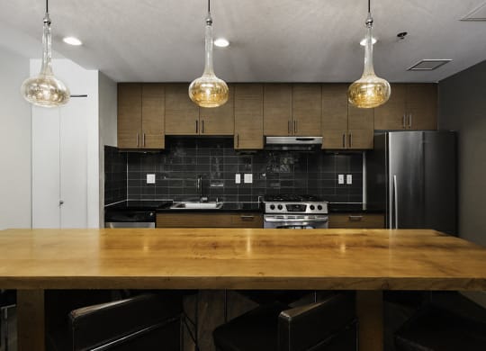 Clubhouse kitchen at Axis, Washington