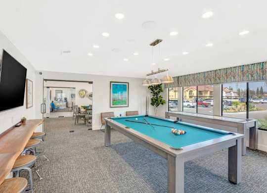 Billiards Table at Altair, Escondido, California