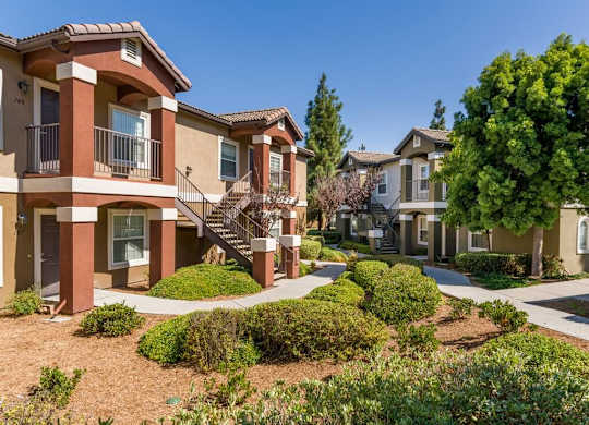 Courtyard With Green Spaceat The Landing at Ocean View Hills Apartments
