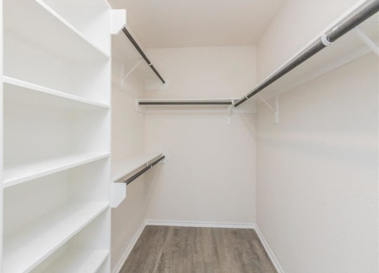 our apartments have a walk in closet with plenty of room to move around at The Village at Granger Pines, Conroe, 77302