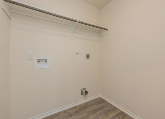one of the bedrooms in our studio apartment at riviera palms at The Village at Granger Pines, Texas