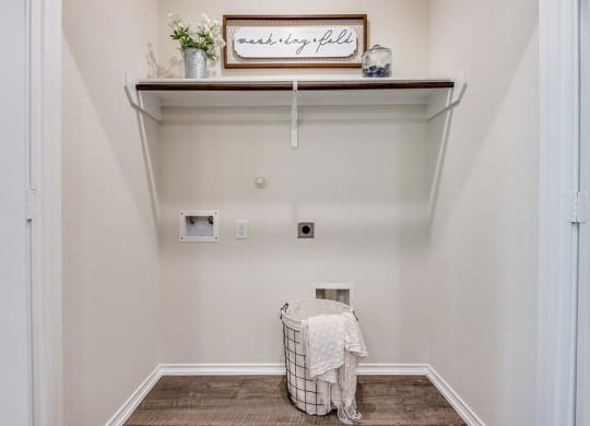 Laundry Room at The Village at Caney Mills, Texas, 77303