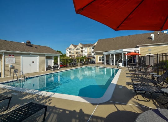 the swimming pool at our apartments