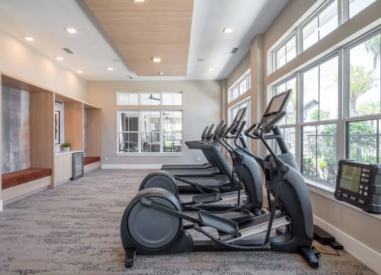 the gym at the preserve apartments