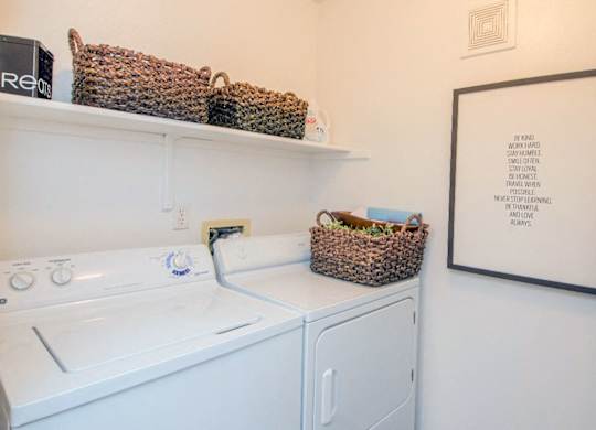 Laundry Room at The Arden, Oregon