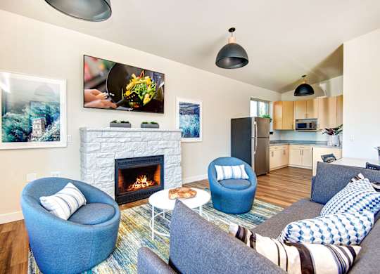 Building B Lobby at The Pacifica Apartments, Tacoma