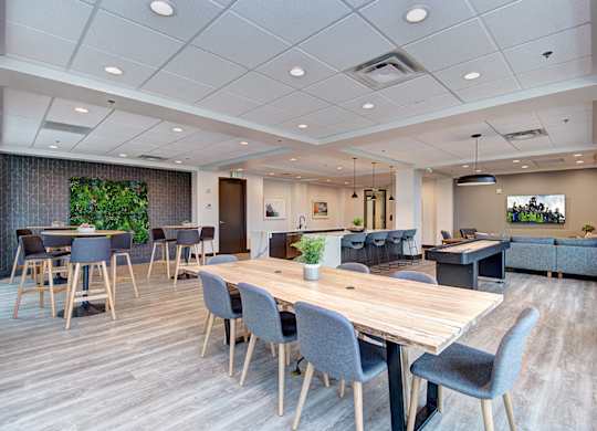 Recreational Room  at The Pacifica Apartments, Washington