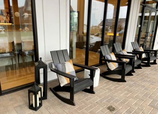Clubhouse Relaxing Chairs at Park40 Apartments in Broomfield, CO