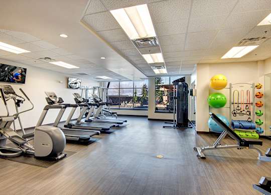 Two Level Fitness Center at The Pacifica Apartments, Washington