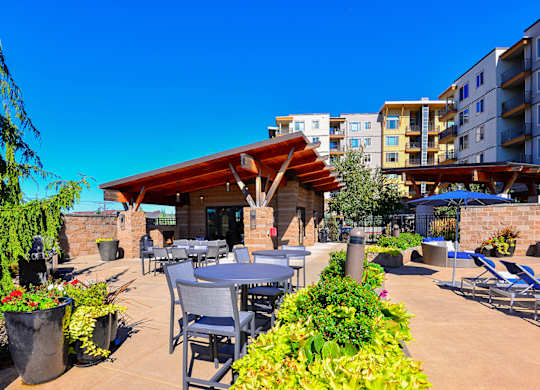 Pool Deck at The Pacifica Apartments, Tacoma, WA