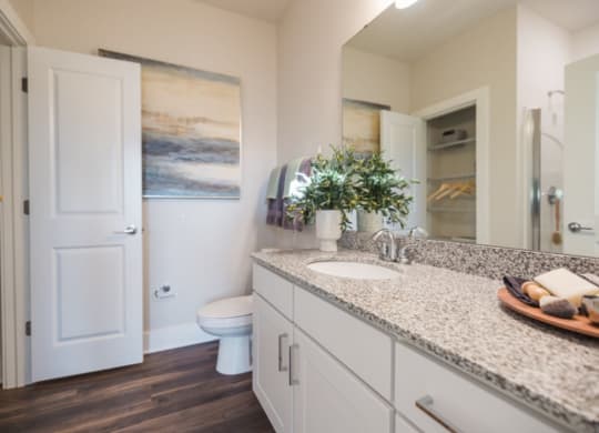 a bathroom with a toilet and a sink