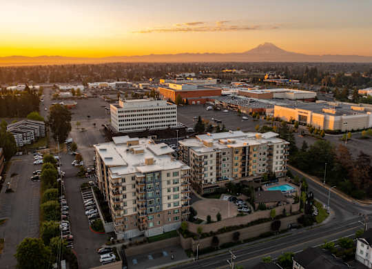 Aerial View Of Building at The Pacifica Apartments, Washington, 98409