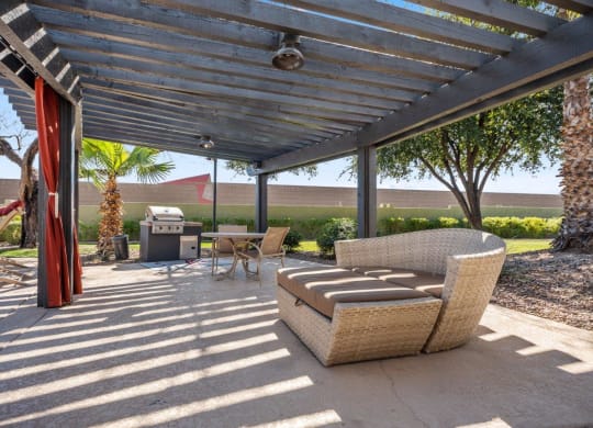 BBQ sitting area