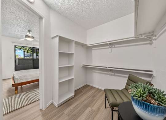 Spacious closet