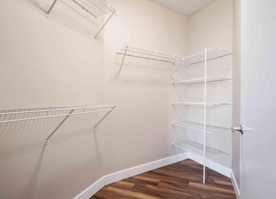 Closet at The Pacifica Apartments, Washington