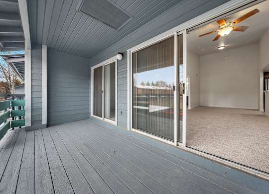 A sunny day at the beach house.