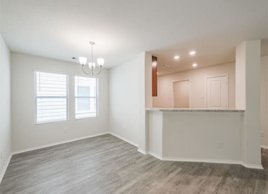Living And Kitchen at The Village at Caney Mills, Texas