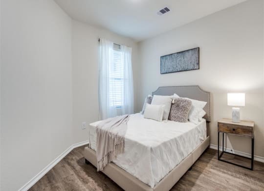 Bedroom With Window at The Village at Caney Mills, Conroe, TX