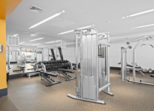 Strength Equipment in the Fitness Center at the Heights at Glen Mills in Glen Mills, PA