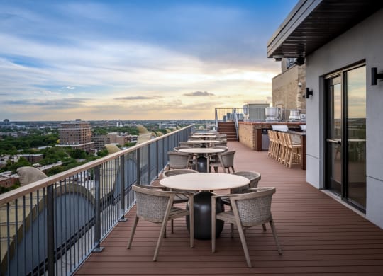 Rooftop Lounge at the Belden Stratford in Chicago, IL 60614