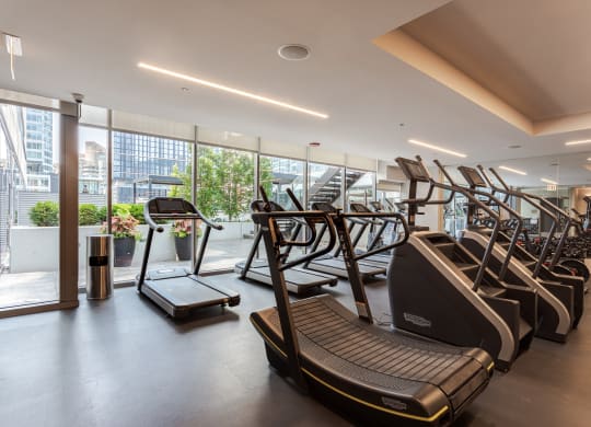 Fitness Center at The Grand Central Apartments in Chicago, IL 60607
