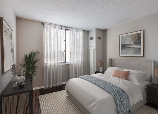 Bedroom Two at 15 Bank Apartments in White Plains, NY 10606