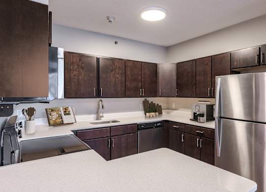 Partially Renovated Kitchen at 15 Bank Apartments in White Plains, NY 10606