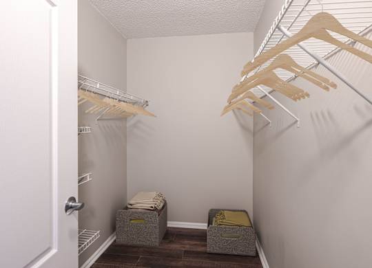 Spacious Closet at 15 Bank Apartments in White Plains, NY 10606