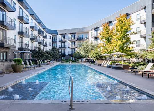 The Second of Two Pools at Abstract at Design District in Dallas TX, 75207