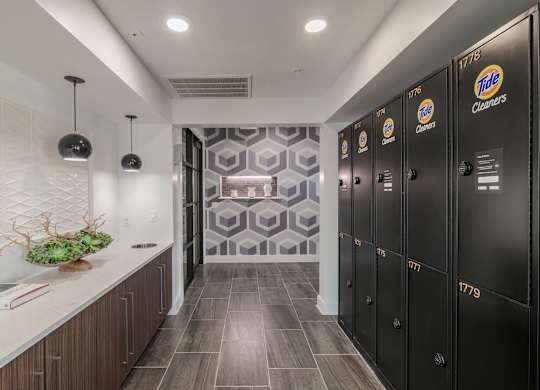 Tide Lockers at Abstract at Design District in Dallas TX, 75207