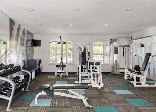 Fitness Center at Verona Apartments in Littleton, CO
