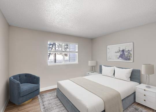 Plank-style flooring throughout at Verona Apartments in Littleton, CO