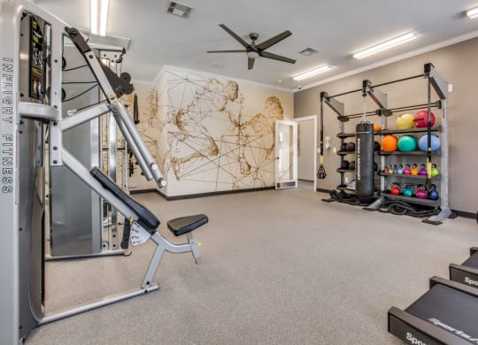 the gym a at Carrington at Barker Cypress, Texas, 77433
