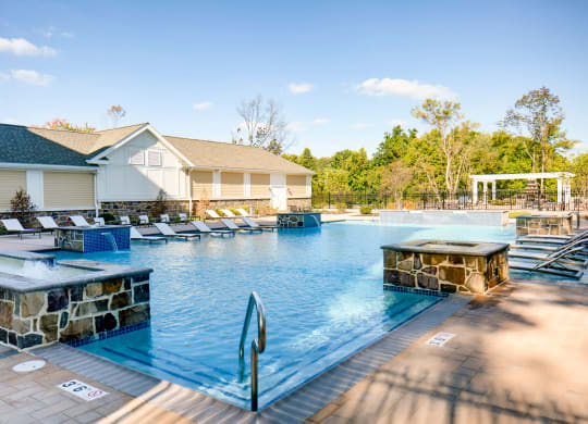 take a dip in our resort style pool at Heights at Glen Mills, Glen Mills, PA 19342