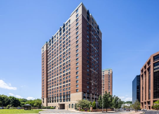 Elegant Exterior View at 15 Bank Apartments, New York, 10606