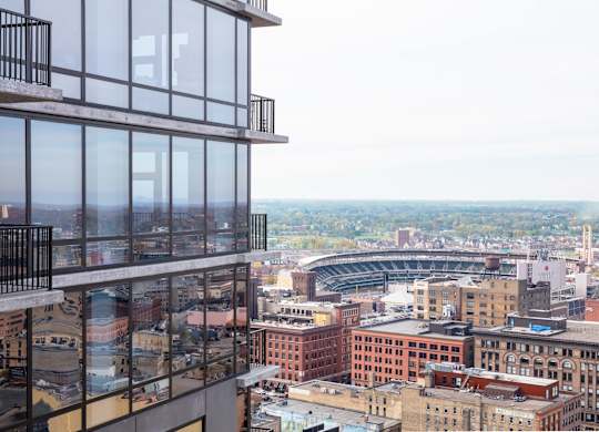 View of the stadium at 365 Nicollet, Minneapolis, MN