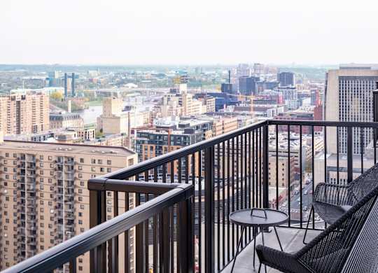 Private Balcony With Seating at 365 Nicollet, Minneapolis, Manchester