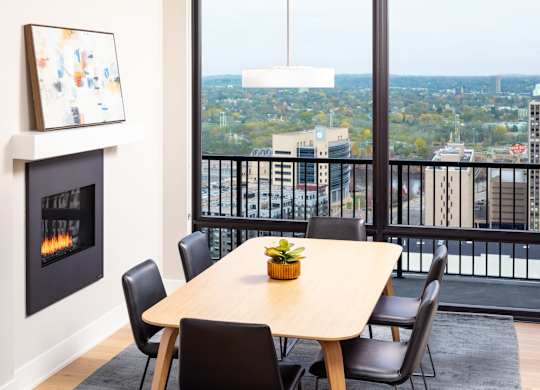 Club Room With a Fireplace and balcony at 365 Nicollet, Manchester , 55401
