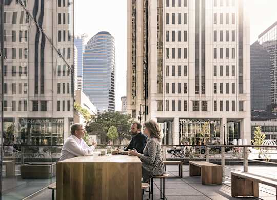 Large Outdoor Cafe at 365 Nicollet, Minneapolis, Manchester