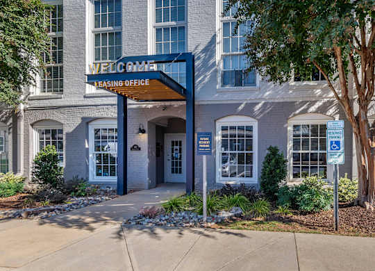 the building in which the welcome office is located at Highland Mill Lofts, Charlotte, North Carolina