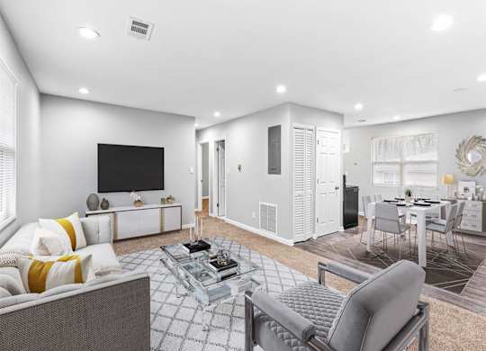 Living room at Georgian Oaks Apartments l & ll* Apartments, Georgia