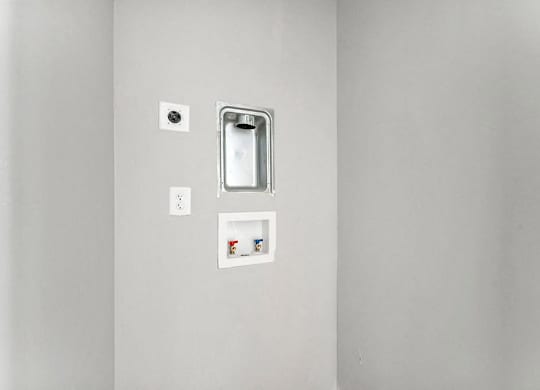 Light switch and a mirror at Gardens at Washington Park, Georgia , 30314