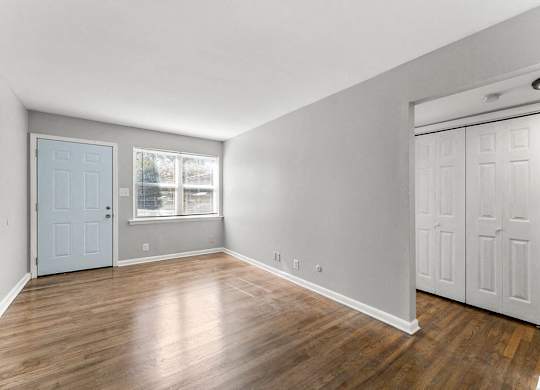 Bright Living Room at Gardens at Washington Park, Atlanta, GA, 30314