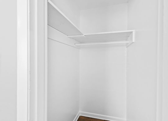 Built-In Shelving In Closet at Gardens at Washington Park, Atlanta, 30314