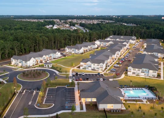 Drone photo of community at Carmel Vista, McDonough, GA, 30253