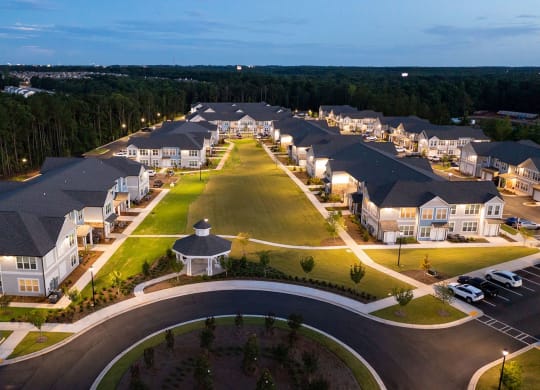 Aerial photo of community at Carmel Vista, Georgia, 30253