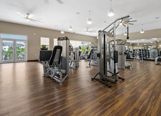 Fitness Center Weight Training machines at Inspira, Naples, FL, 34113