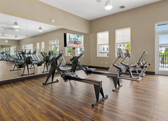 the fitness center at Inspira, Naples, FL