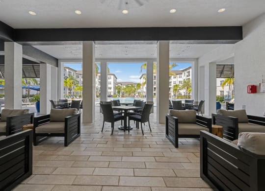 Outdoor lounge at Inspira, Naples, FL, 34113